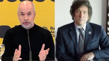 Fuerte crítica de Javier Milei a Horacio Rodríguez Larreta