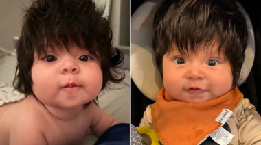 Se volvió viral por su melena a los 5 meses